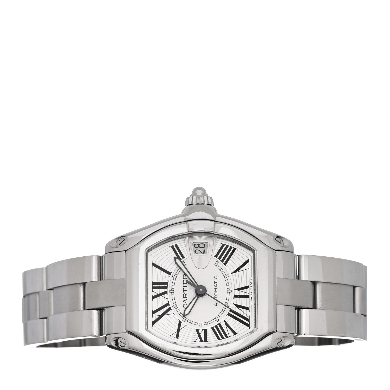 Cartier Stainless Steel 37mm Roadster Automatic Watch 2 of 4