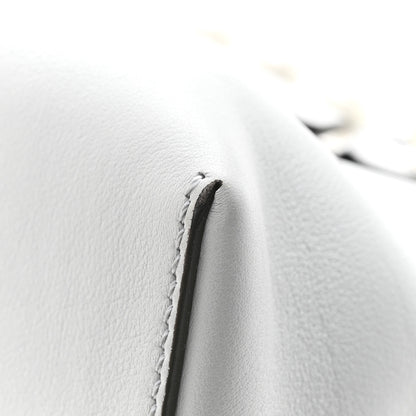 Fendi Vitello Dolce Pearl Scalloped Medium By The Way Boston Bag Grigio Perla 11 of 12