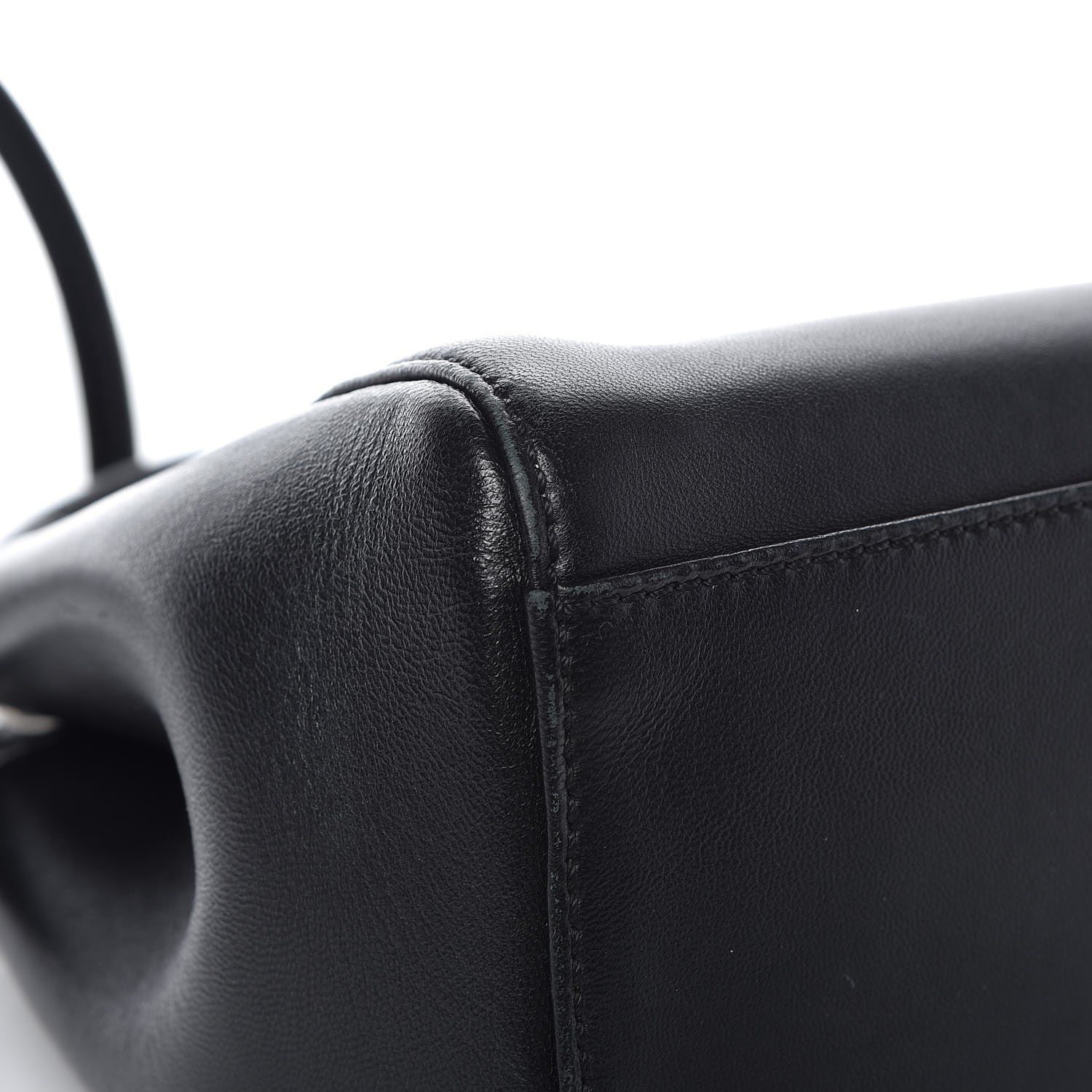 Fendi Nappa Karung Monster Eyes Mini Peekaboo Iconic Satchel Black Papavero 11 of 13