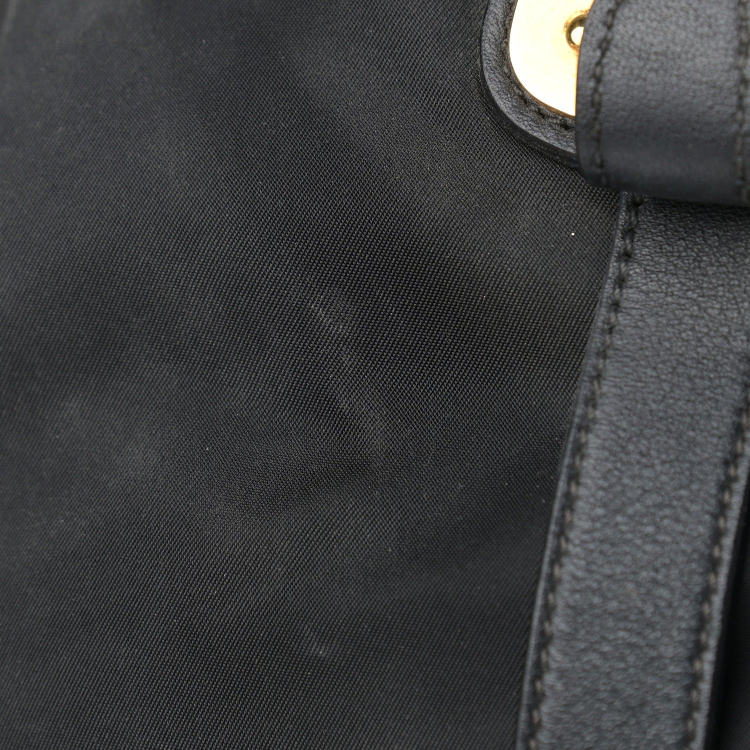 Prada Tessuto Nylon Soft Calfskin Shopping Satchel Black 11 of 15