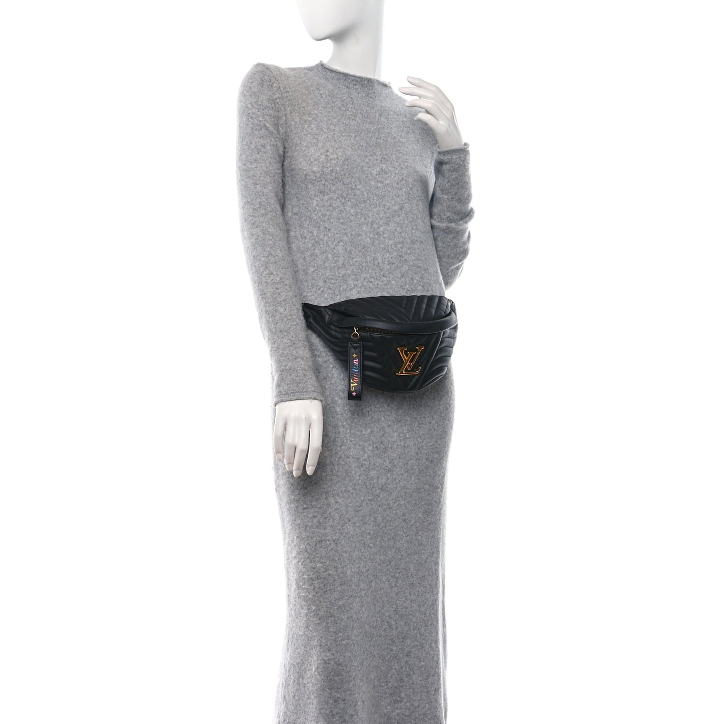 Calfskin Quilted New Wave Bumbag Black