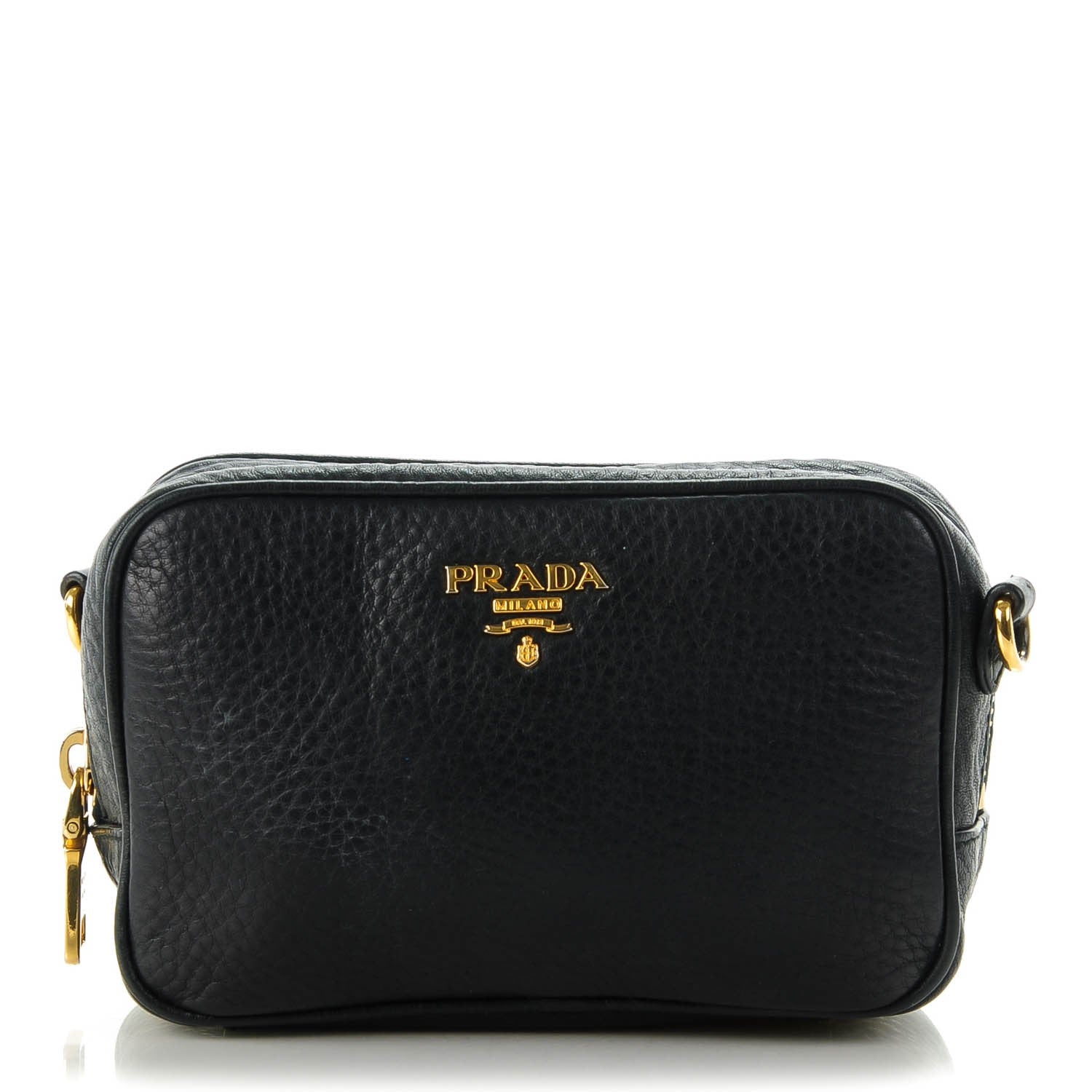 Prada Vitello Daino Mini Camera Crossbody Black 1 of 7