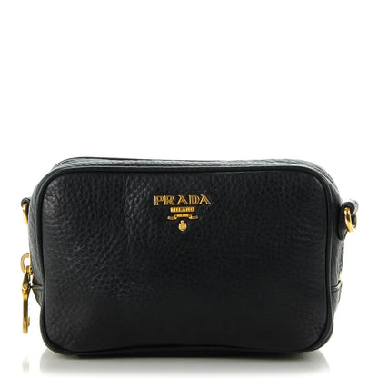 Prada Vitello Daino Mini Camera Crossbody Black 1 of 7
