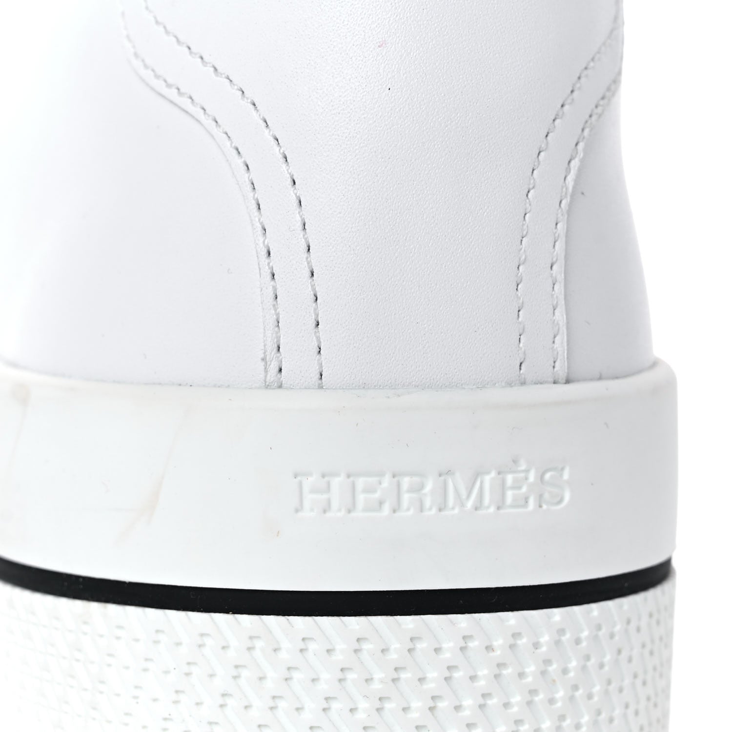 Hermes Calfskin Woolskin Dare Sneakers 40 White Ecru 12 of 13