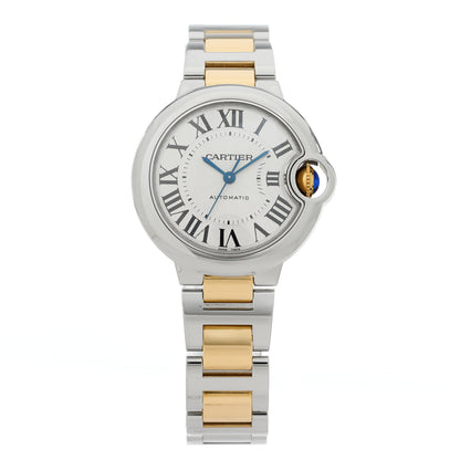 Cartier Stainless Steel 18K Yellow Gold 33mm Ballon Bleu De Cartier Automatic Watch 1 of 4