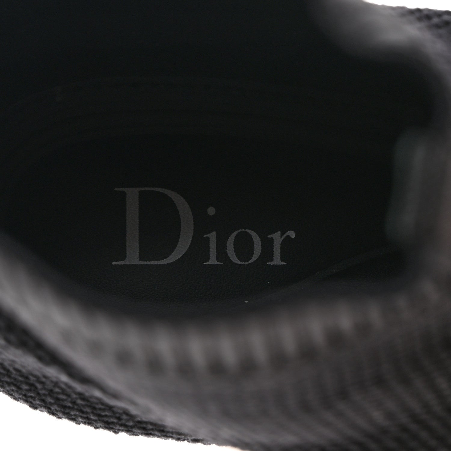 Christian Dior Technical Knit F. Two Point Zero High Top Sneakers 38 Black 6 of 7