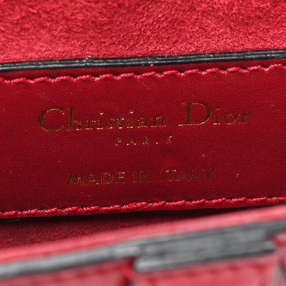 Christian Dior Calfskin Mini Saddle Bag Red 6 of 12