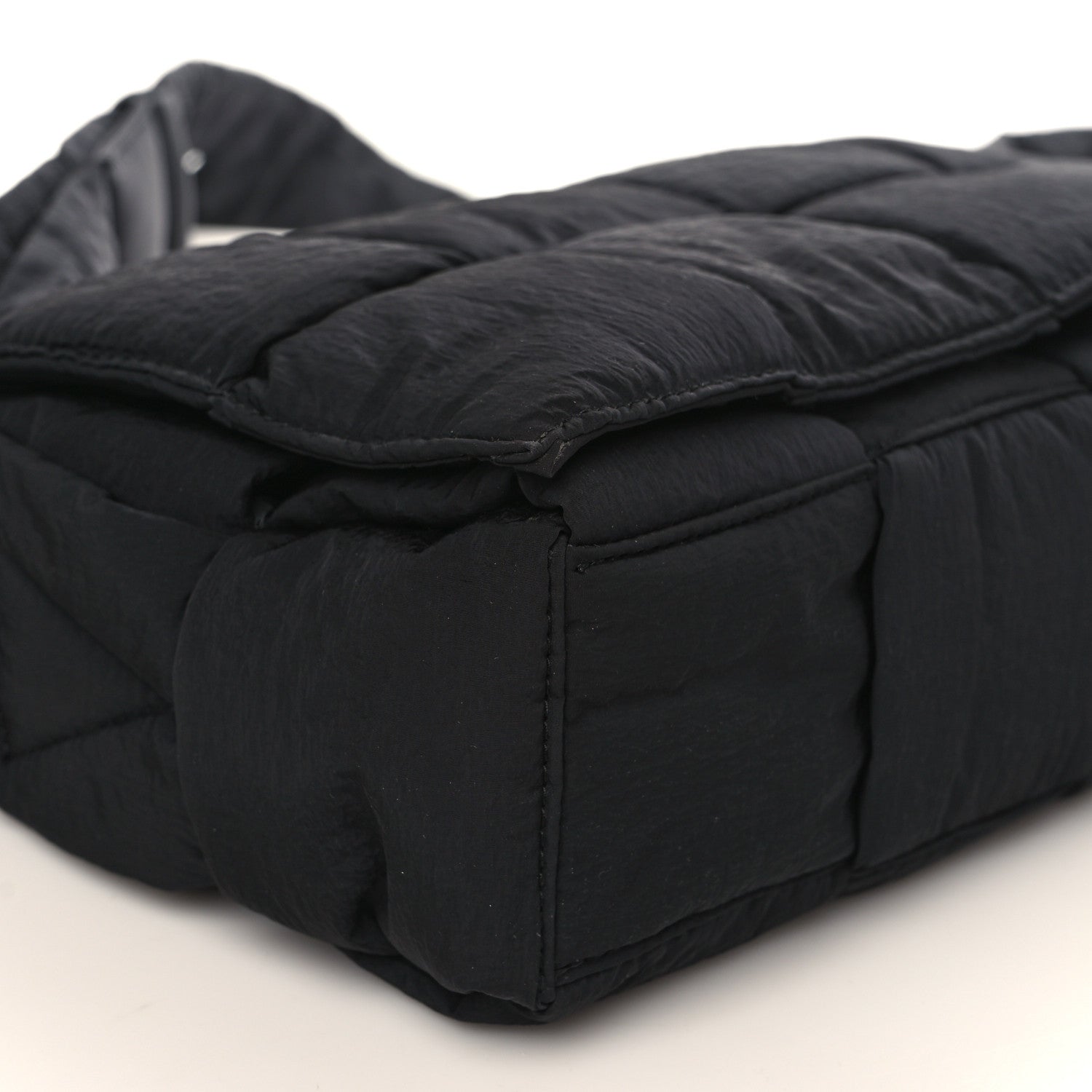 Bottega Veneta Nylon Intrecciato Padded Tech Cassette Bag Black 9 of 10