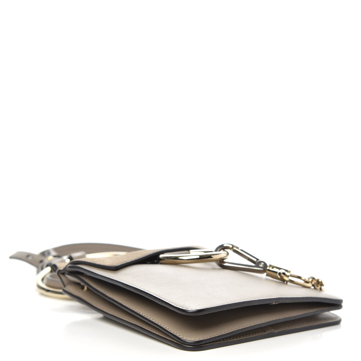Chloe Suede Calfskin Mini Faye Bracelet Bag Motty Grey 4 of 9
