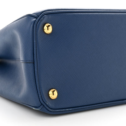 Prada Saffiano Lux Small Galleria Double Zip Tote Bluette 8 of 14