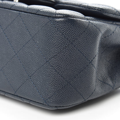 Chanel Caviar Quilted Mini Square Flap Navy 9 of 9