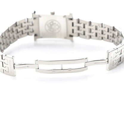 Hermes Stainless Steel 21mm Heure H Hour Quartz Watch Blue 5 of 6