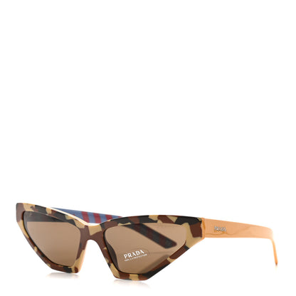 Prada Cat Eye Sunglasses SPR 12V Brown 1 of 8