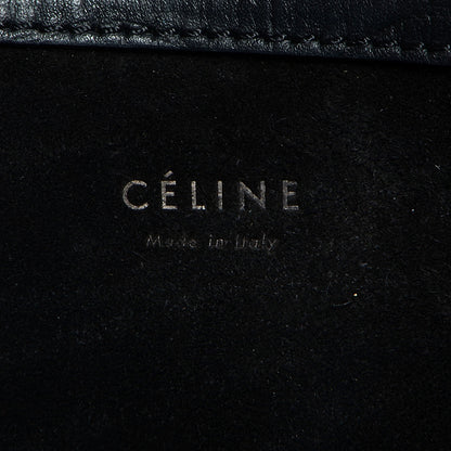 Celine Crocodile Embossed Medium Phantom Luggage Black 6 of 8