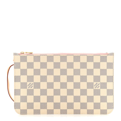 Louis Vuitton Damier Azur Neverfull MM GM Pochette Rose Ballerine 1 of 11
