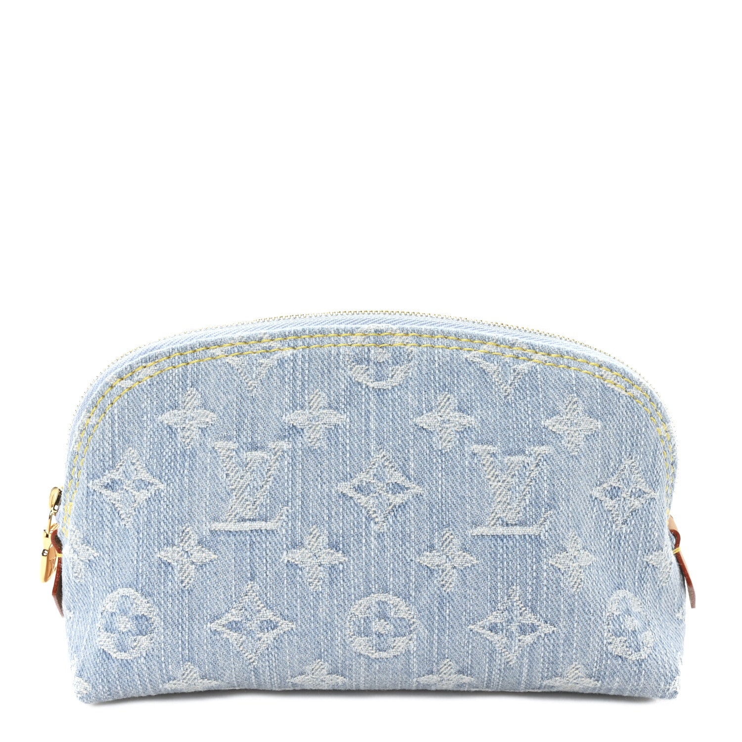 Louis Vuitton Denim Monogram Pochette Cosmetique PM Sky Blue 1 of 6