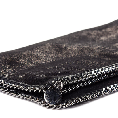 Stella McCartney Shaggy Deer Falabella Fold Over Clutch Black 17 of 22