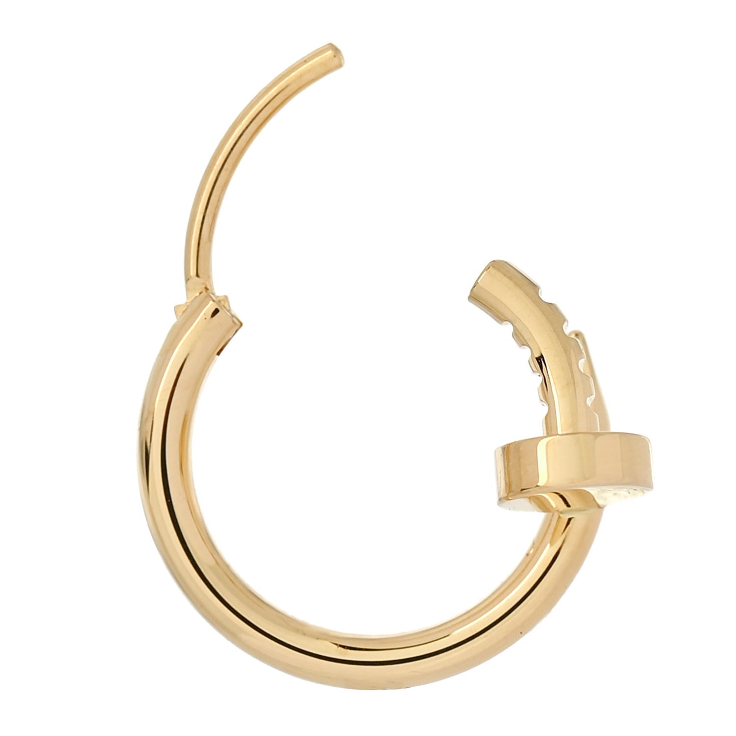 18K Yellow Gold Juste Un Clou Single Hoop Earring