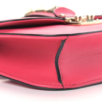 Valentino Garavani Vitello Small Glam Lock Rockstud Flap Deep Fuxia 8 of 12