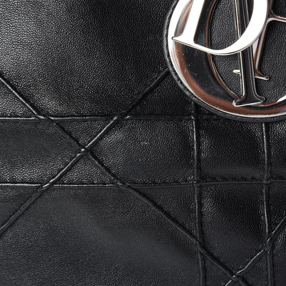 Christian Dior Lambskin Cannage Medium Granville Tote Black 17 of 20