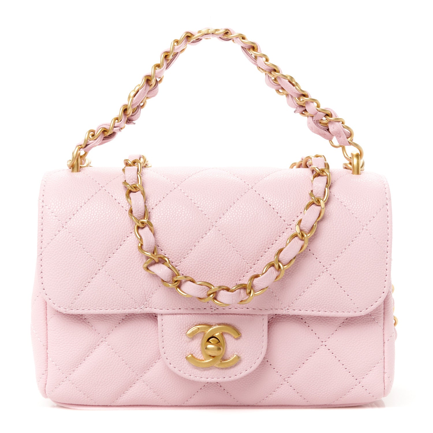 Chanel Caviar Quilted Mini Flap Light Pink 1 of 11