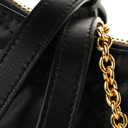 Christian Dior Calfskin Macrocannage Miss Caro Diorling Mini Bag with Chain Black 12 of 12