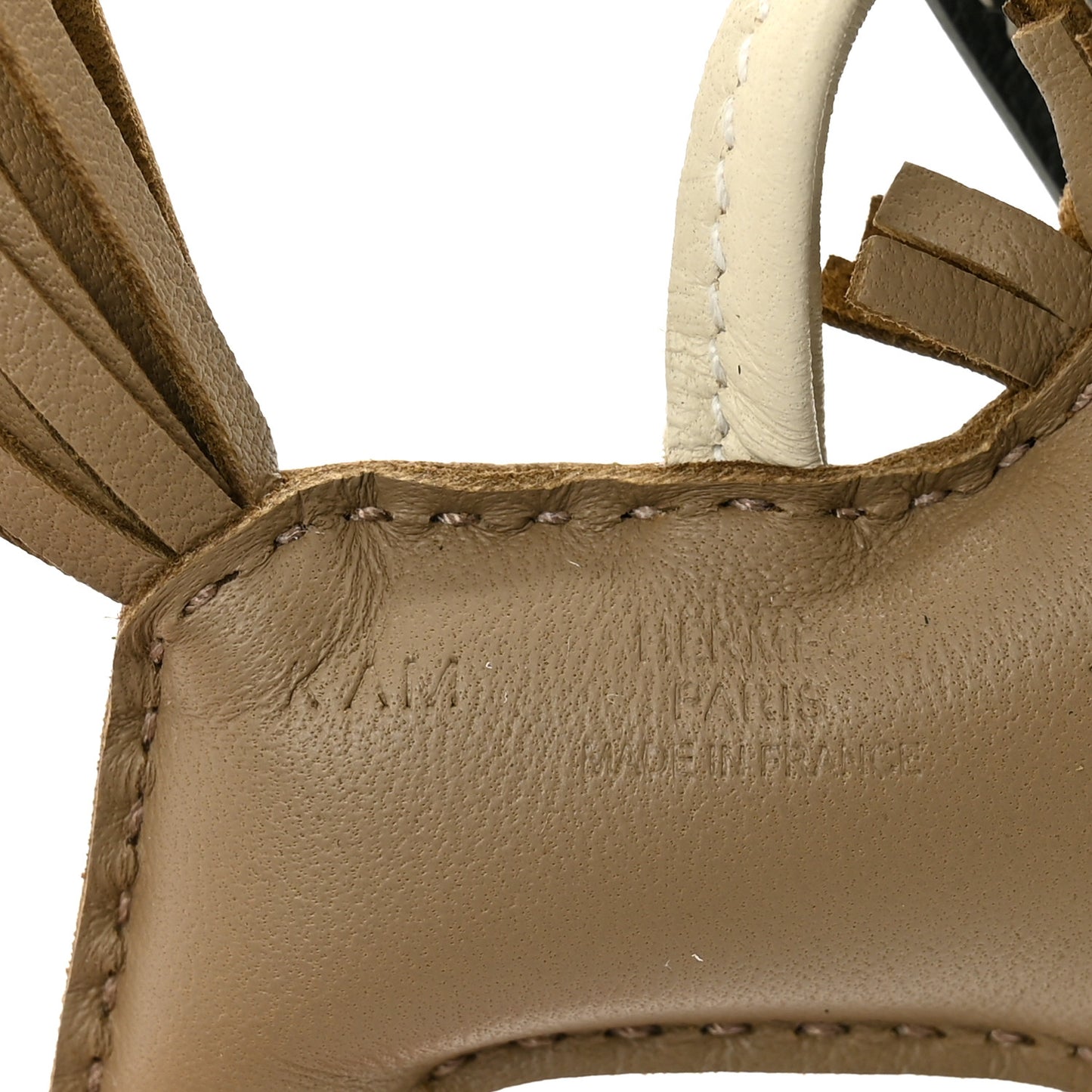 Milo Lambskin Grigri Rodeo Robeo Coeur Bag Charm PM Beige Marfa Craie Vert Mangrove