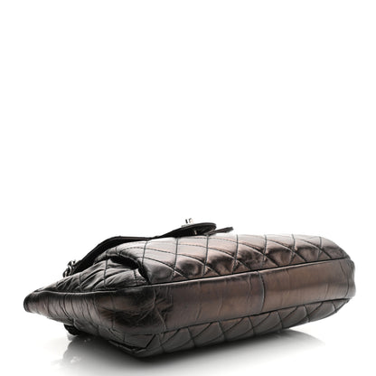 Chanel Glazed Calfskin Quilted Accordion Flap Black 5 of 9