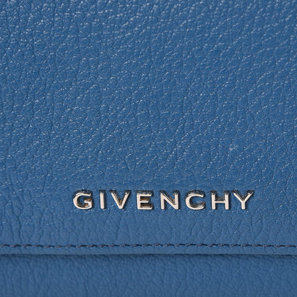 Givenchy Goatskin Pandora Flap Continental Wallet Medium Blue 10 of 13