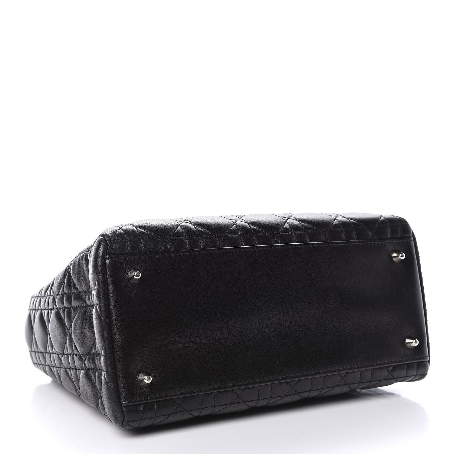 Christian Dior Lambskin Cannage Medium Lady Dior Black 4 of 13