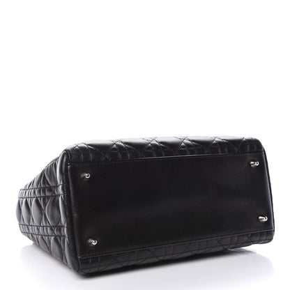 Christian Dior Lambskin Cannage Medium Lady Dior Black 4 of 13
