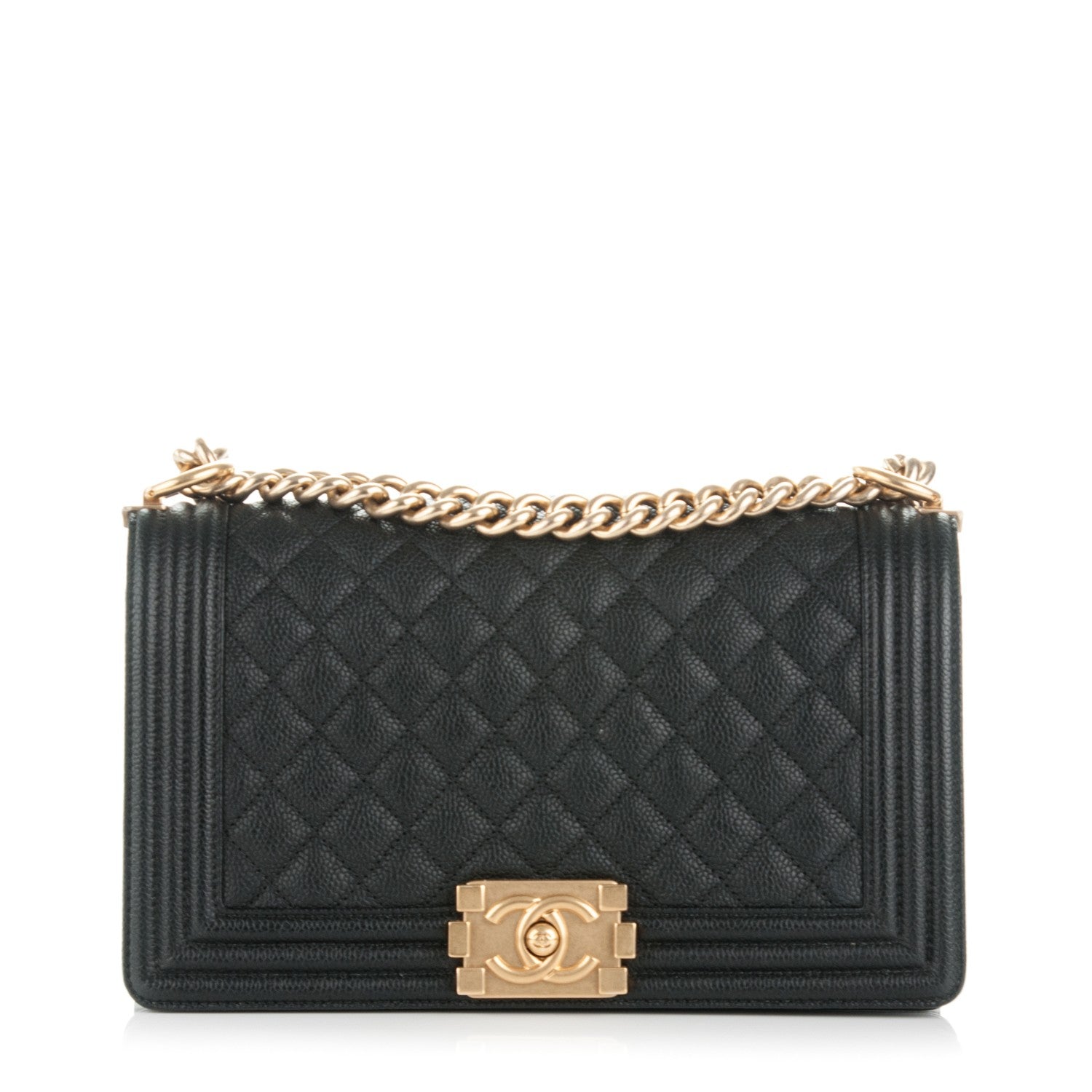 Chanel Caviar Quilted Medium Boy Flap Black 1 of 7