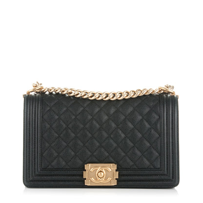 Chanel Caviar Quilted Medium Boy Flap Black 1 of 7