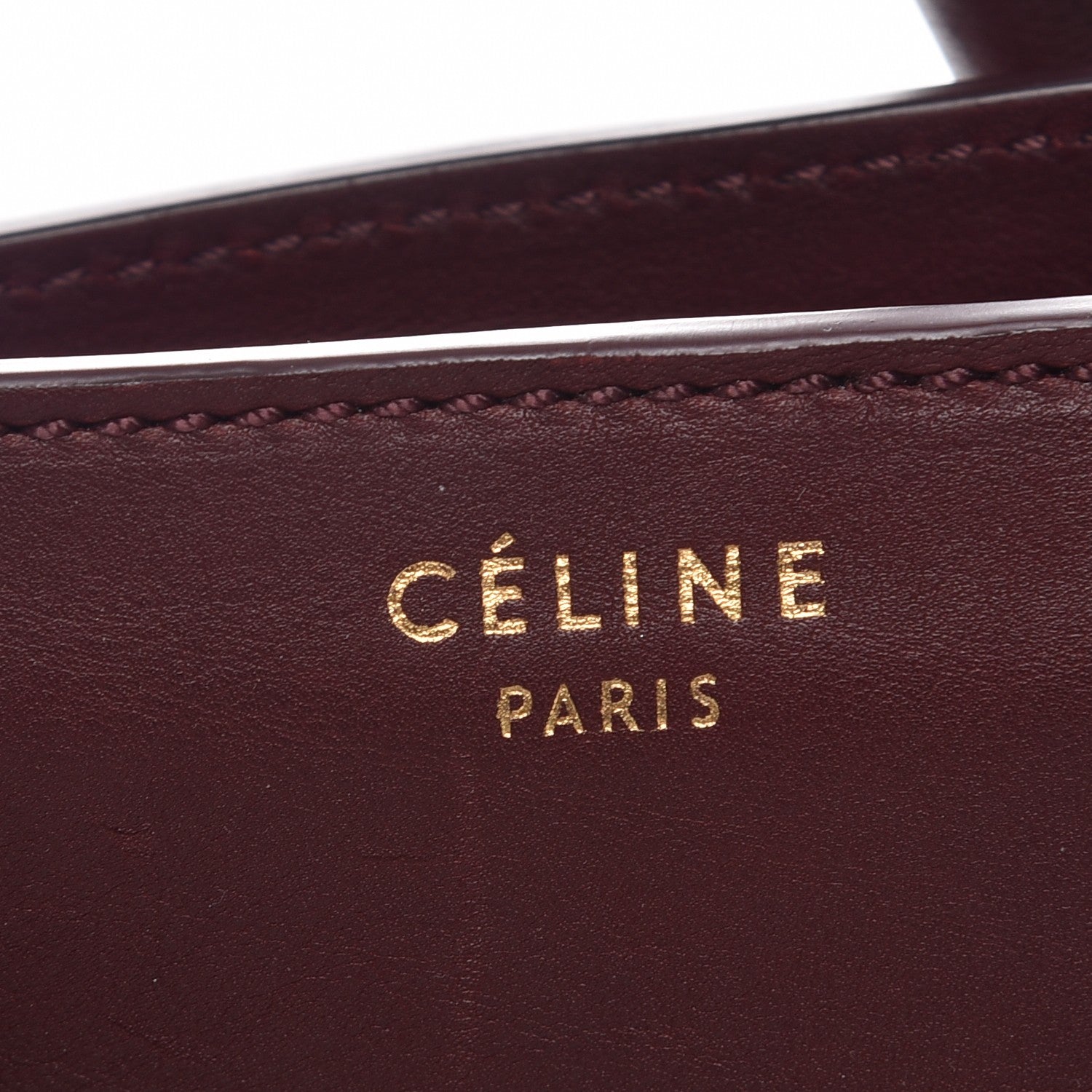 Celine Smooth Calfskin Mini Luggage Burgundy 9 of 12