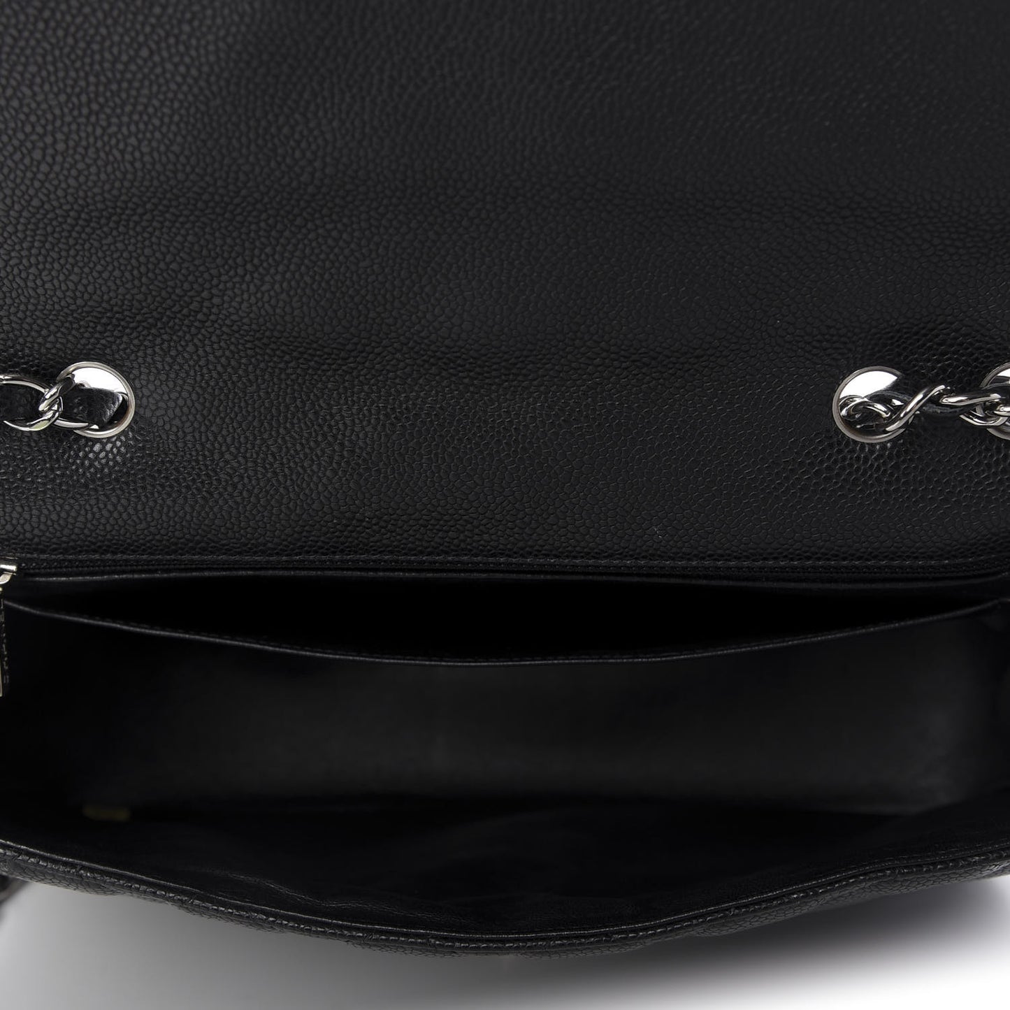 Caviar Quilted Jumbo Single Flap Black