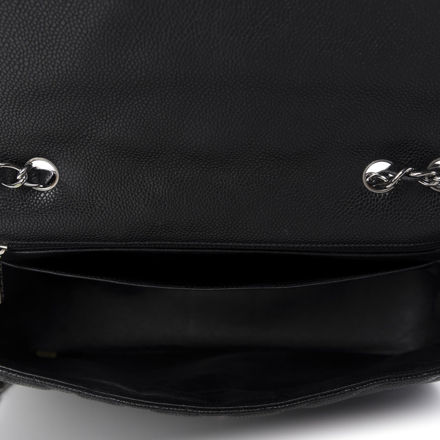 Chanel Caviar Quilted Jumbo Single Flap Black 5 of 10