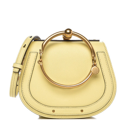 Chloe Calfskin Suede Small Nile Bracelet Bag Lemonade 1 of 7
