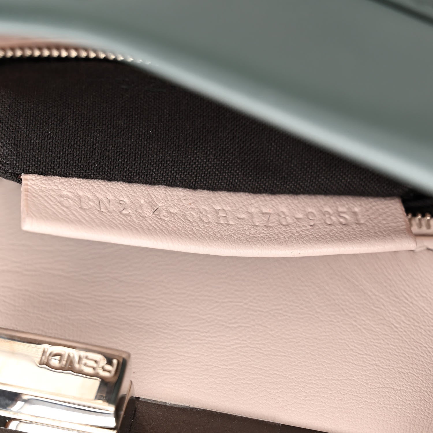 Fendi Nappa Colorblock Mini Peekaboo Iconic Satchel Malachite Moresco Rosa Doll 8 of 11