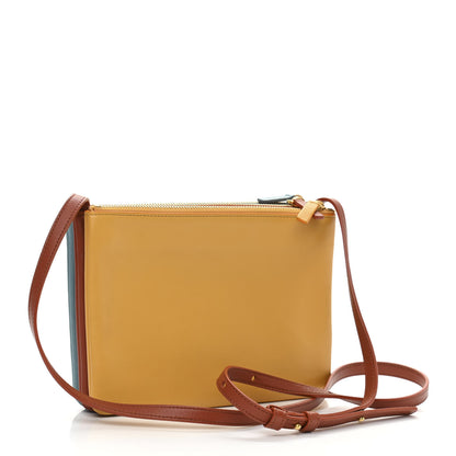 Celine Lambskin Small Multicolor Trio Crossbody Bag Antarctic 3 of 13