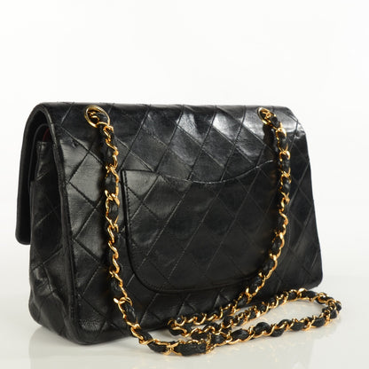 Chanel Lambskin Quilted Medium Double Flap Black 3 of 9
