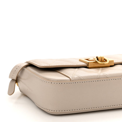 Givenchy Goatskin Quilted GV3 Mini Pocket Convertible Bag Natural 9 of 11
