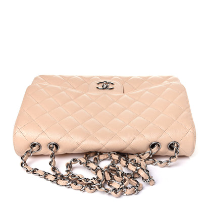 Chanel Caviar Quilted Jumbo Single Flap Beige Clair 12 of 13