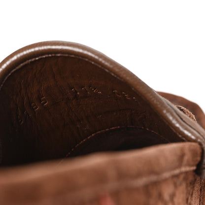 Gucci Luxury Suede Guccissima Mens Horsebit Mocassin Loafers 11.5 Fancy 11.5 Fancy Brown 9 of 10