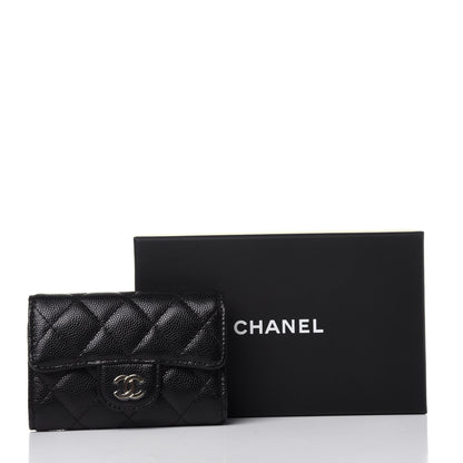 Chanel Caviar Quilted Classic 4 Key Holder Wallet Black 12 of 12