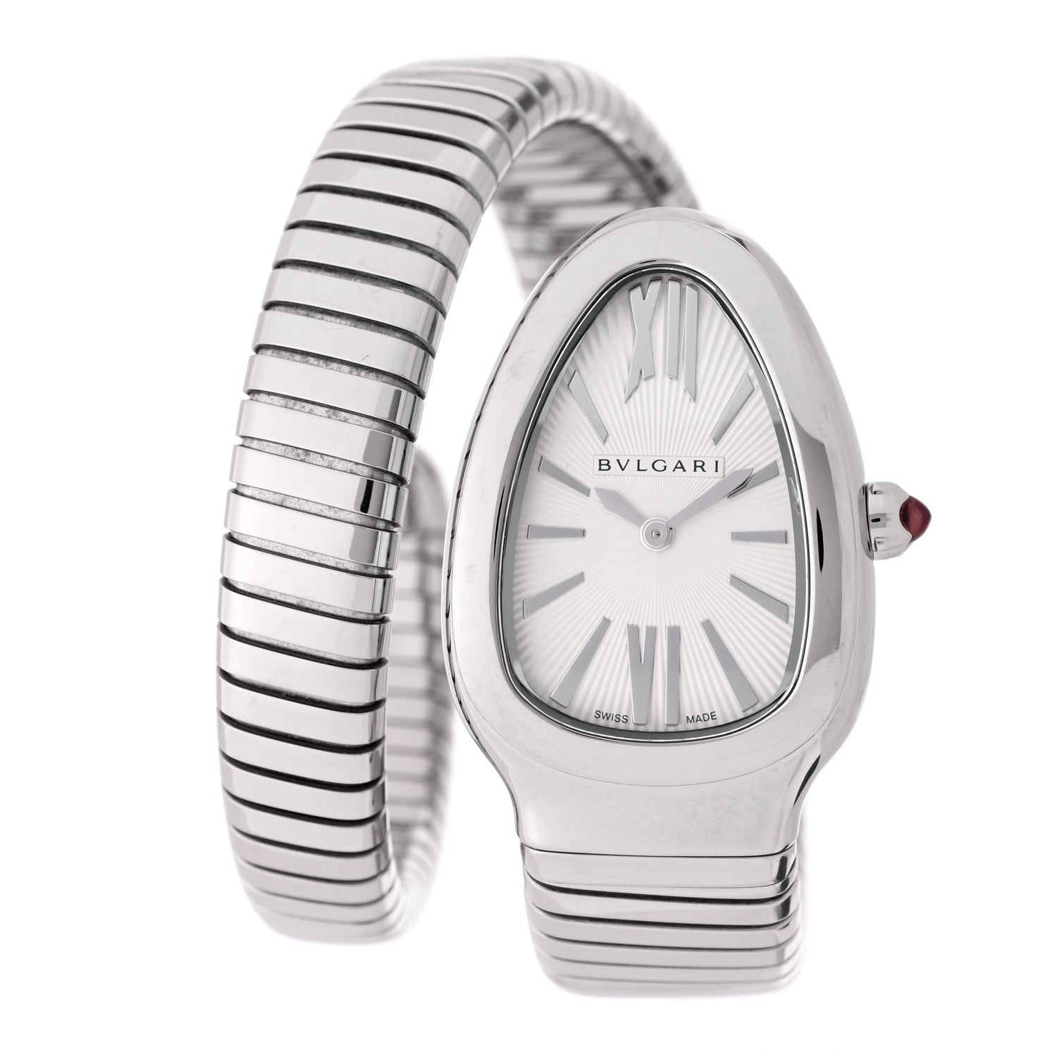 Bulgari Stainless Steel 35mm Serpenti Tubogas Quartz Watch 1 of 4