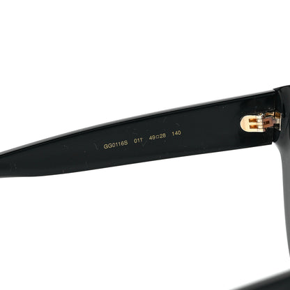 Gucci Acetate Stars Cat Eye Sunglasses GG0116S Black 5 of 9