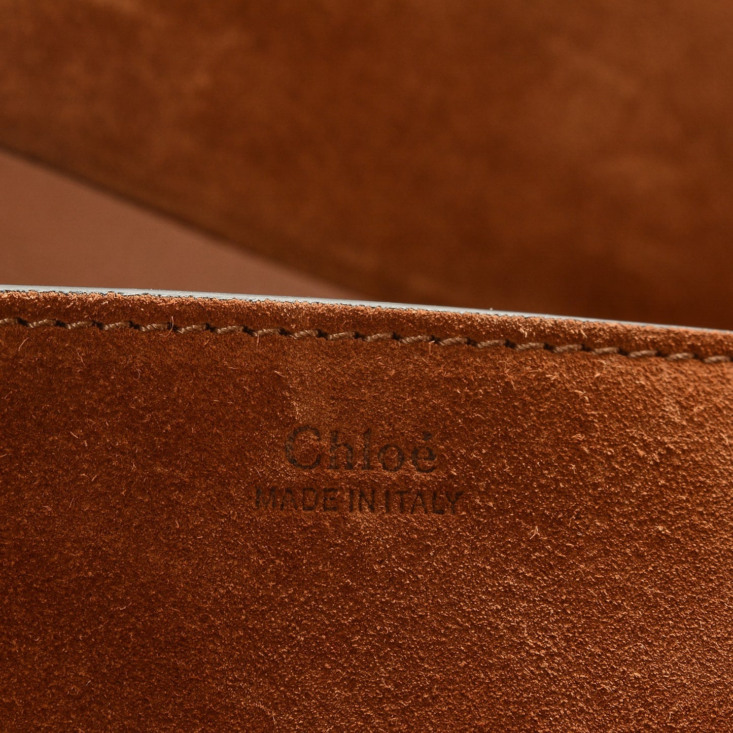 Suede Smooth Calfskin Studded Drew Shoulder Bag Caramel