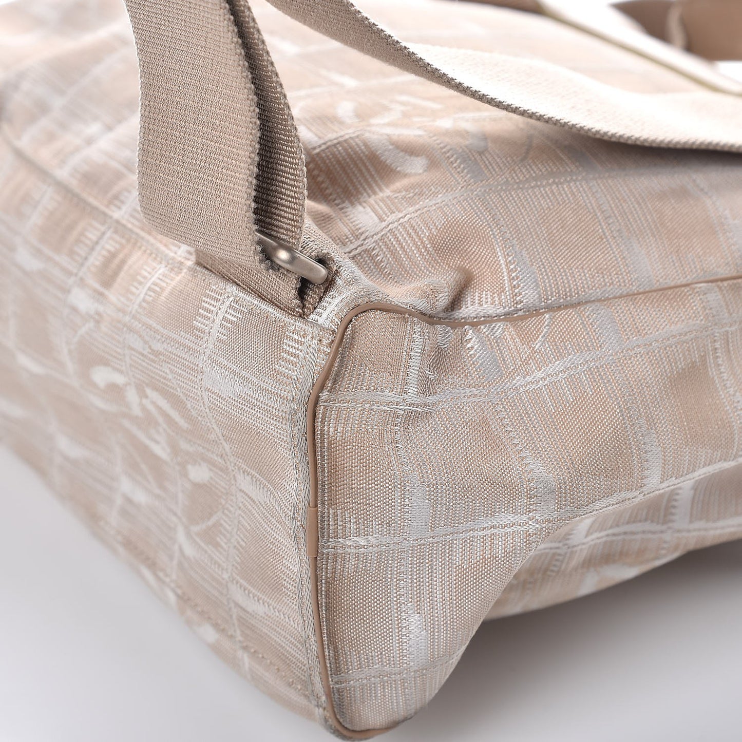 Nylon Travel Backpack Beige