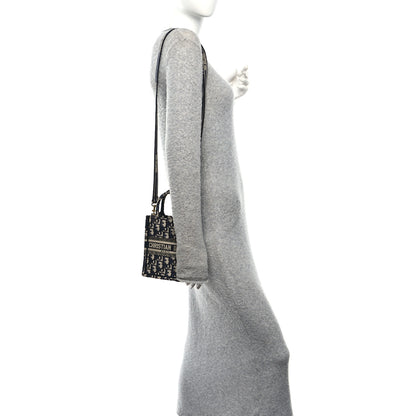 Christian Dior Oblique Mini Book Tote Phone Bag Blue 2 of 10