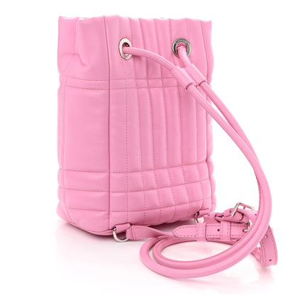 Burberry Lambskin Quilted Mini Lola Backpack Primrose Pink 3 of 9